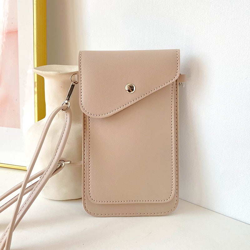 Durable Genuine Leather Mobile Phone Bag Vertical Mobile Phone Small Bag Double Layer Mini Western Style Women'S Bag - Image 4
