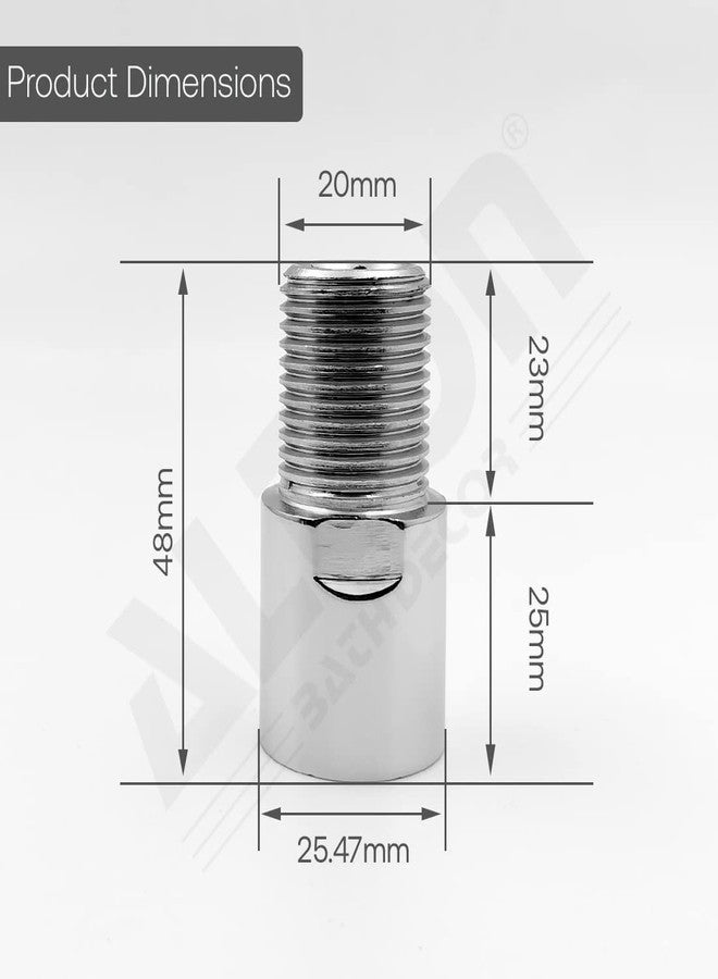 ALTON ALD320, Brass 2-INCH Extension Nipple, 4-Piece (Silver) - Image 1