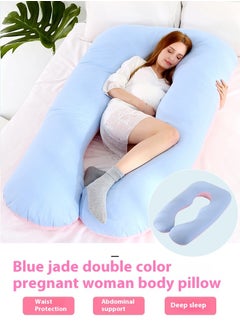 Bluejw U-Shaped Full Body Pregnancy Cotton Pillow Pregnancy Pillows For Sleeping 80x150cm  - Image 5
