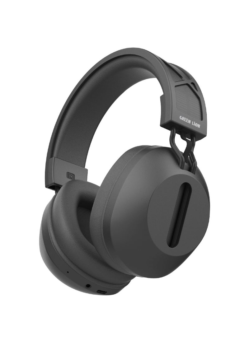 GREEN LION - SolarEcho ANC / Microphone / Aux Support / Infinite Play Time / Music / Movies - Black - Image 1