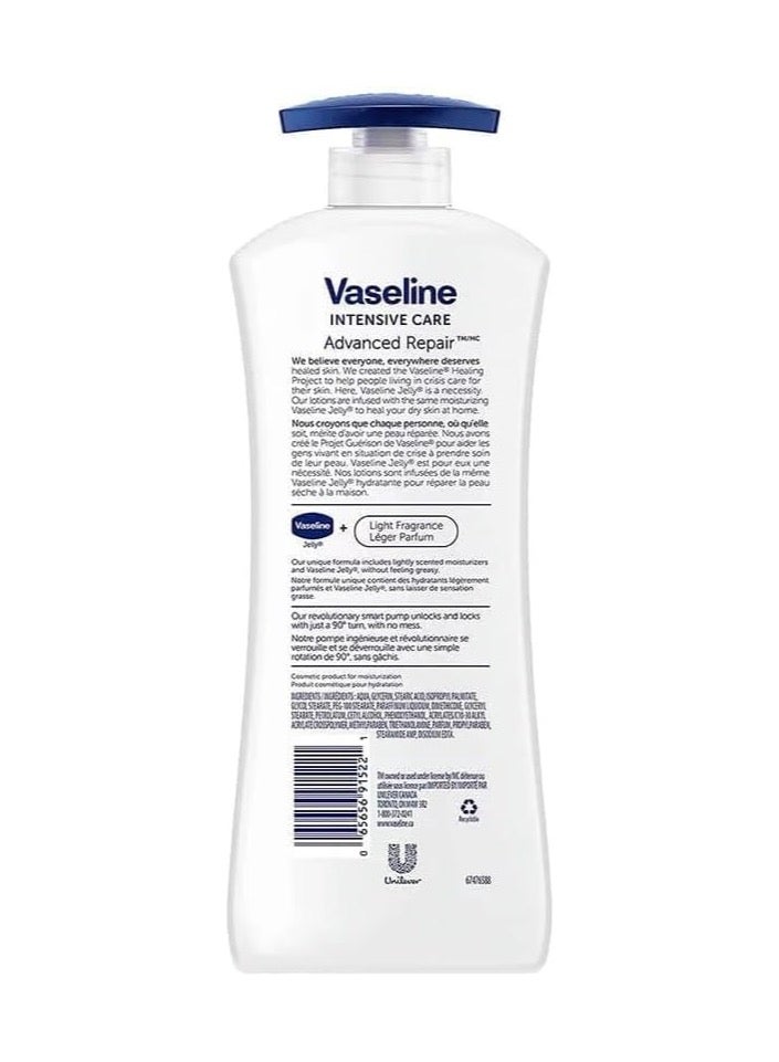 Vaseline لوشن الجسم المعطر الخفيف من فازلين للعناية المركزة المتقدمة 600 مل - Image 2