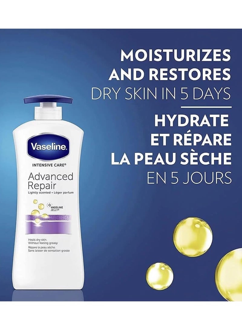 Vaseline لوشن الجسم المعطر الخفيف من فازلين للعناية المركزة المتقدمة 600 مل - Image 3