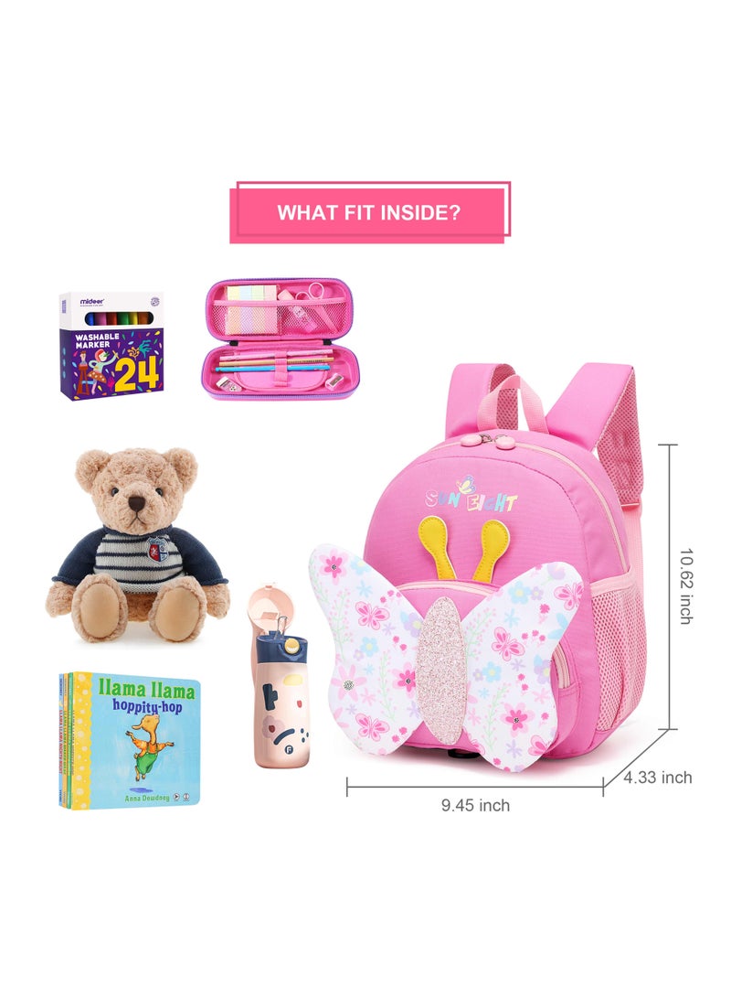 SUN EIGHT Toddler Backpack Preschool Bag for Boys Girls with Anti-Lost Leash, Cute Cartoon Kids Backpack for 2-6 Years Old, Lightweight Children’s Daycare School Bag, SE22065 - Image 4