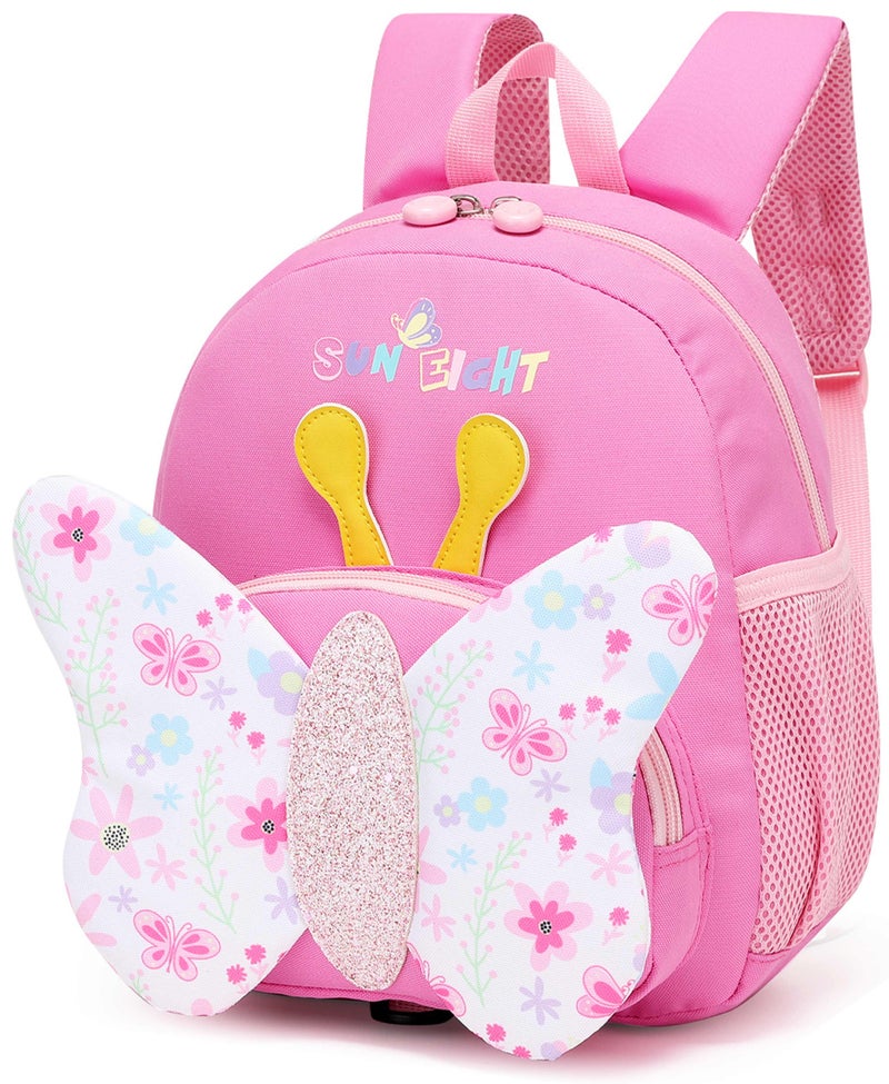 SUN EIGHT Toddler Backpack Preschool Bag for Boys Girls with Anti-Lost Leash, Cute Cartoon Kids Backpack for 2-6 Years Old, Lightweight Children’s Daycare School Bag, SE22065 - Image 1