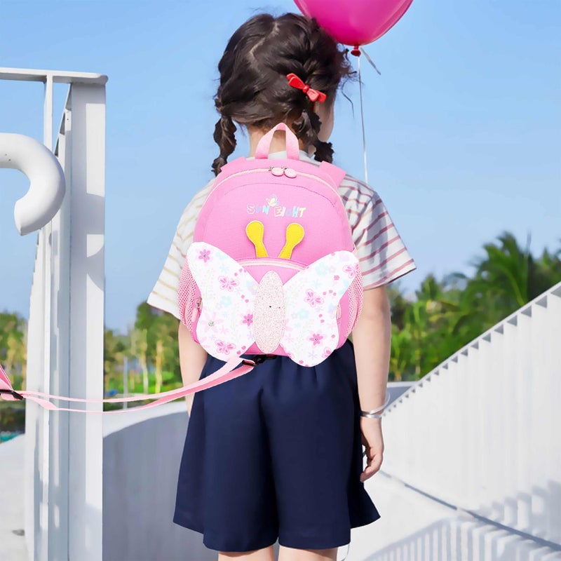 SUN EIGHT Toddler Backpack Preschool Bag for Boys Girls with Anti-Lost Leash, Cute Cartoon Kids Backpack for 2-6 Years Old, Lightweight Children’s Daycare School Bag, SE22065 - Image 2