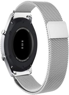 OR Other Gear S3 Frontier/Classic Band/Galaxy Watch Band Milanese Solid Stainless Steel Metal Business Bracelet Strap for Samsung Gear S3 Frontier/S3 Classic Smartwatch/Galaxy Watch R800 Silver 