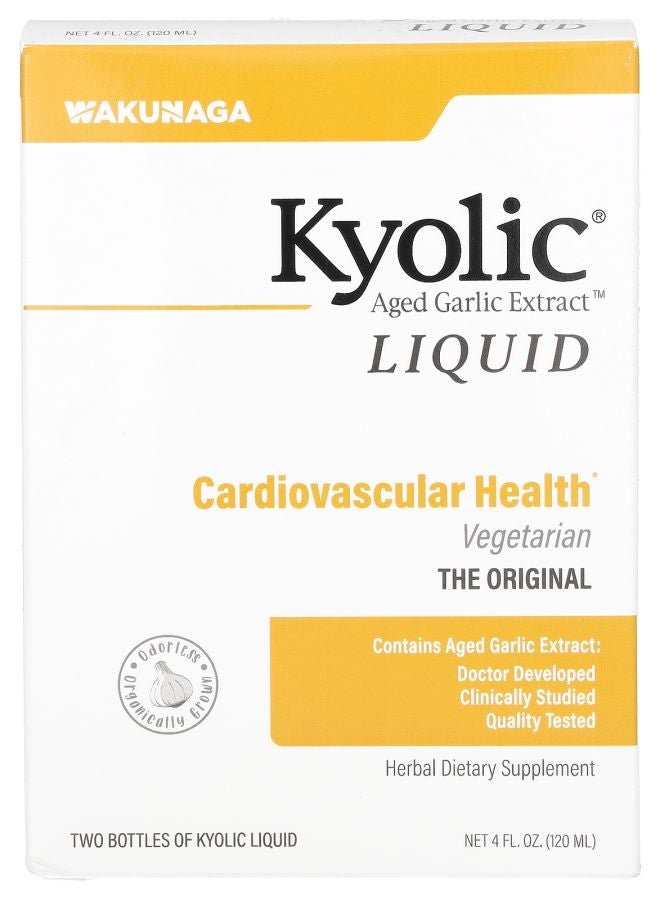kyolic Aged Garlic Extract™ Liquid 2 Bottles 2 fl oz (60 ml) Each - Image 2
