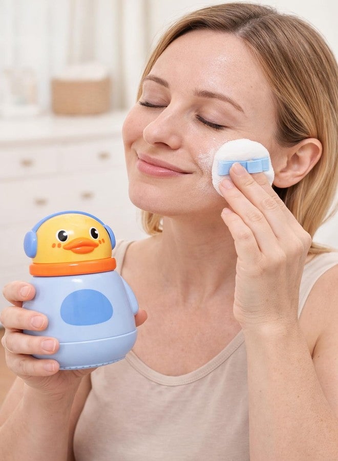 KALRA MAGIC Baby Powder Puff Box with Soft Sponge Applicator, Talcum Powder Storage Container for Newborns, Infants & Toddlers (Blue, S) - Image 5