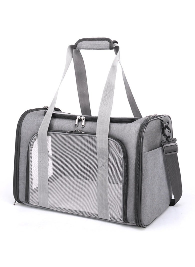 Generic Durable Oxford Cloth Car Multifunctional Pet Outing Single Shoulder Crossbody Cat Bag 
