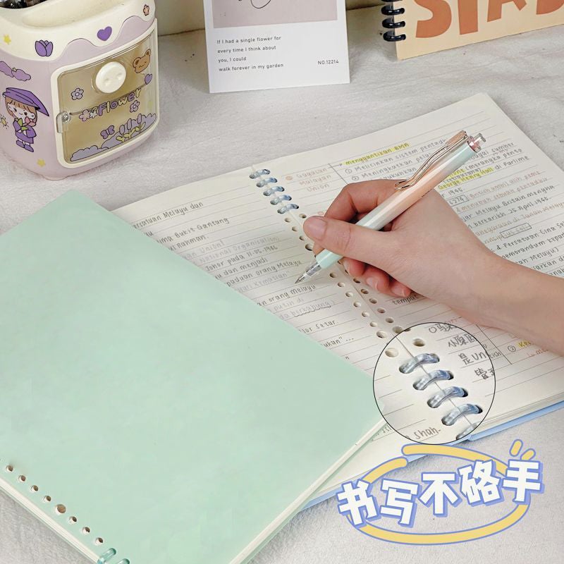 B5 Hand-Free Loose-Leaf Notebook Detachable Blank Notebook A4 High School Students Coil Book High Color Value Junior High School Students - Image 3