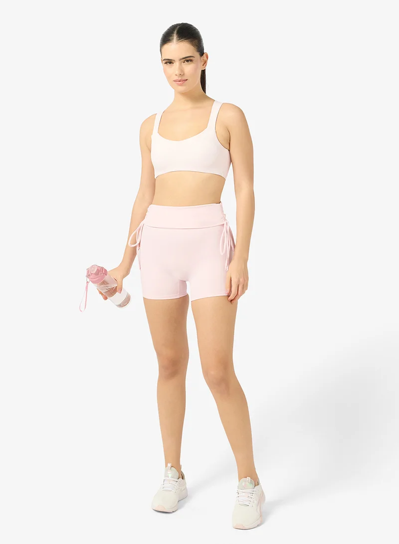 Ruched Waist Seamless Shorts