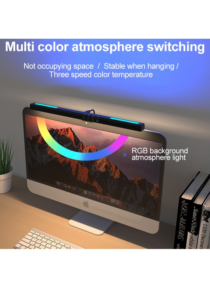 Sharpdo - Computer Monitor Light Bar with RGB Colorful Ambient Light,USB Powered Monitor Lamps for Office/Home/Gaming/Desk - Image 1
