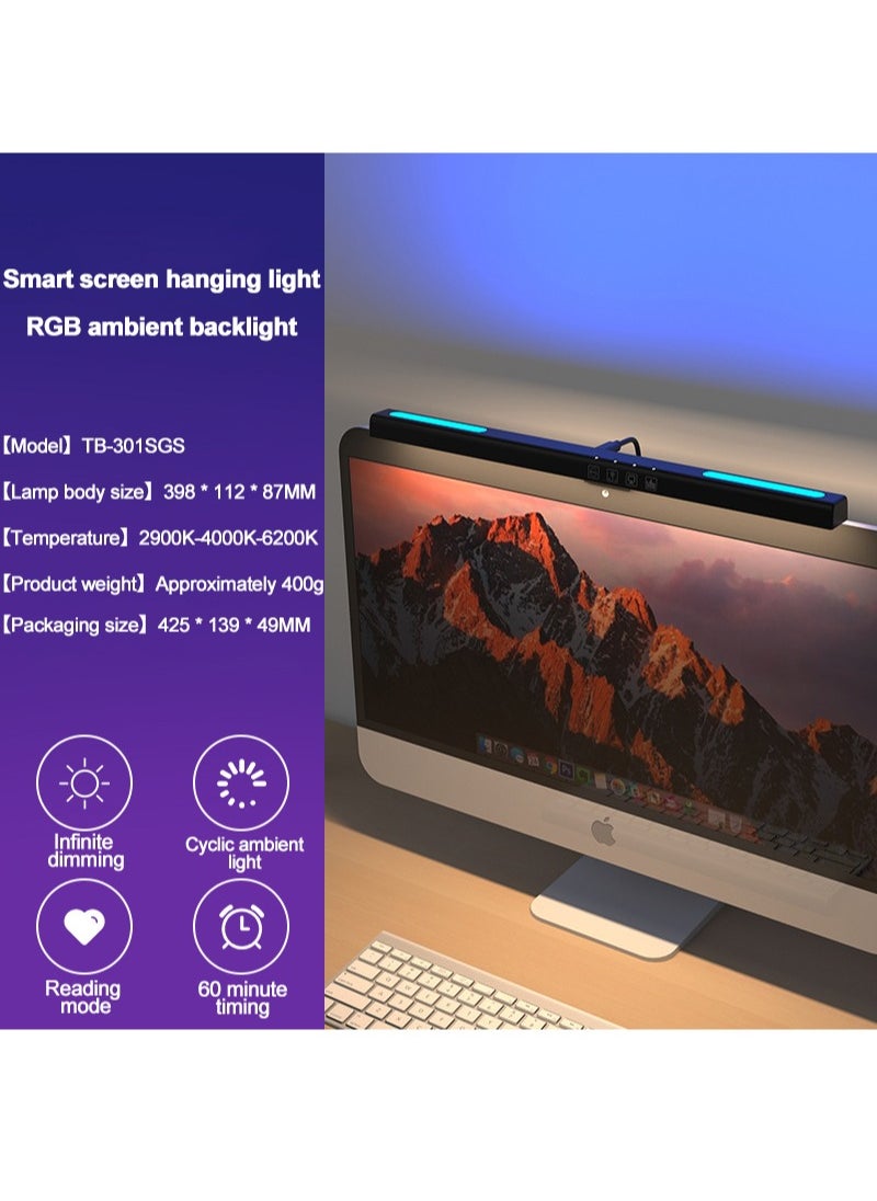 Sharpdo - Computer Monitor Light Bar with RGB Colorful Ambient Light,USB Powered Monitor Lamps for Office/Home/Gaming/Desk - Image 1