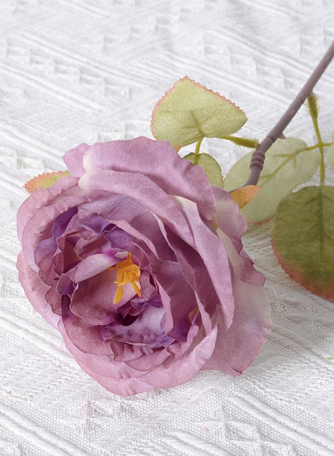 DUNISO 5 قطع من الزهور الاصطناعية لتزيين الطاولة المركزية باقات زهور حريرية وهمية لتزيين طاولة المنزل وغرفة المكتب وحفلات الطاولة وديكور قطع مركزية لطاولات الزفاف - Image 4