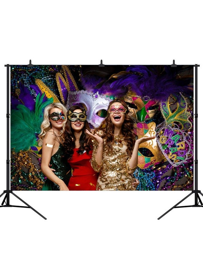 CHAIYA Mardi Gras Theme Photography Backdrop Masquerade Backgrounds Birthday Dancing Party Photo Booth For Wedding Bachelorette Party Decorations Banner 61 - Image 4