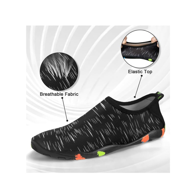 SOLARAE أحذية مائية للنساء والرجال، أحذية مائية للنهر، أحذية رياضية مائية سريعة الجفاف، أحذية مائية لأحذية الشاطئ، أحذية سباحة مائية، أحذية سباحة للبالغين سريعة الجفاف بدون حذاء، للتنزه وركوب الأمواج والتجديف، مقاس 42 - Image 5