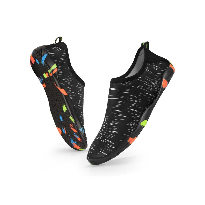SOLARAE أحذية مائية للنساء والرجال، أحذية مائية للنهر، أحذية رياضية مائية سريعة الجفاف، أحذية مائية لأحذية الشاطئ، أحذية سباحة مائية، أحذية سباحة للبالغين سريعة الجفاف بدون حذاء، للتنزه وركوب الأمواج والتجديف، مقاس 42 - Image 1
