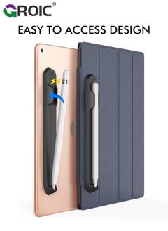 GROIC Black Pencil Holder Compatible with Apple Pencil (1st & 2nd Generation) Sling Sleeve PU Leather Pouch Case Pocket Accessories Elastic Band Fit iPad 8th 7th Mini 5th/Notebook/Tablets  - Image 3