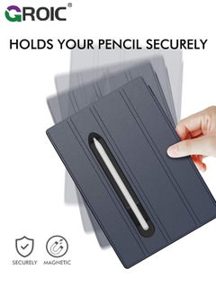GROIC Black Pencil Holder Compatible with Apple Pencil (1st & 2nd Generation) Sling Sleeve PU Leather Pouch Case Pocket Accessories Elastic Band Fit iPad 8th 7th Mini 5th/Notebook/Tablets  - Image 5