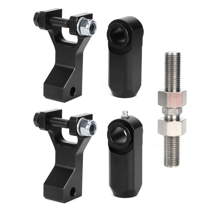 ATV Lowering Links Kit: Black - Easy To Install Dismantle, Adjustable Lowering Links For Yamaha Raptor: Fine Tune Rear Suspension, Lower Center Of Gravity For Motocross, Trail Riding, Flat Track, Drag - Image 1