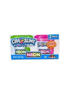 Cra-Z-Art Cra-Z-Slimy 2-Pack Neon Slime  - Image 1