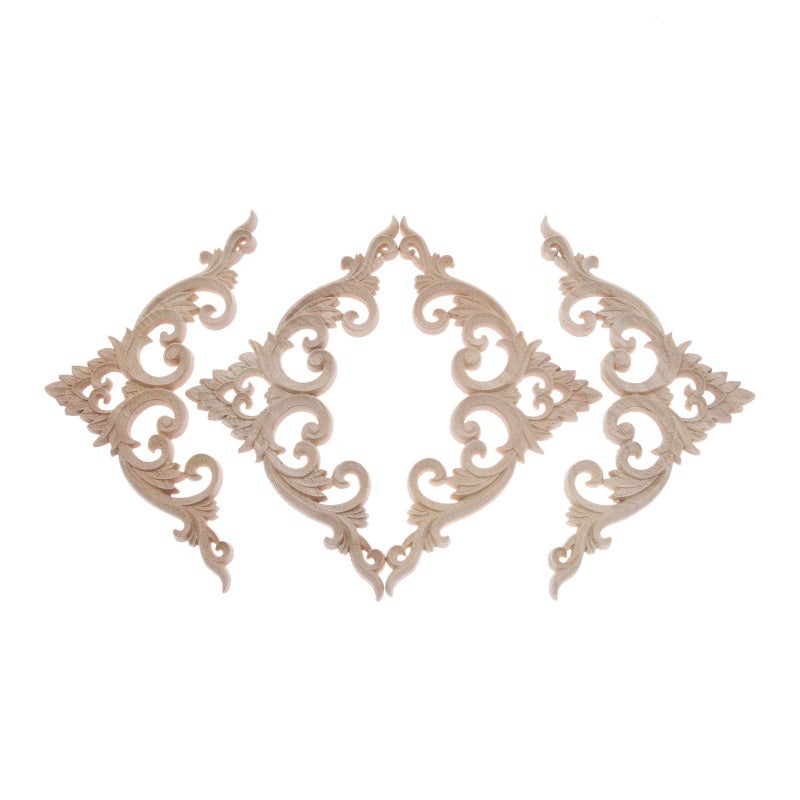 موكسام Muxsam 4pcs أثاث أوك الأثاث الزاوية Onlay 15x15cm/5.91 "" X5.91 " - Image 2