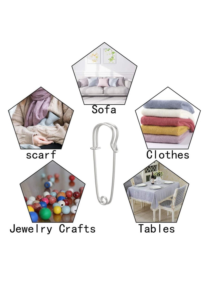 بريميفي 30 قطعة 77 مم دبابيس أمان من الفولاذ المقاوم للصدأ شديدة التحمل للملابس - Image 4