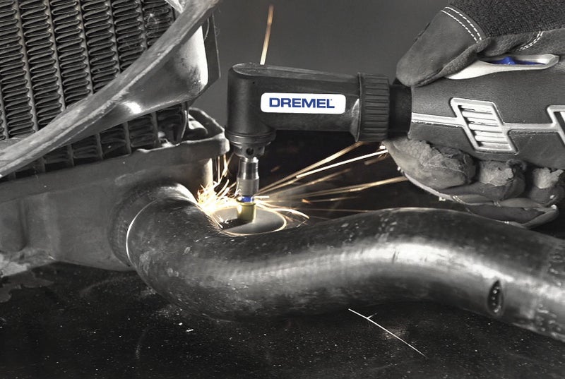 DREMEL ملحق الزاوية اليمنى Dremel 575 لأدوات الدوران، ملحق مثقاب الزاوية، مثالي للطحن، والثقب، والقطع - Image 4