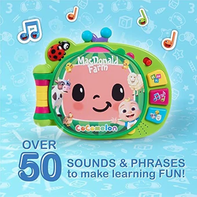 LEARNING BOOK INTERACTIVE TOY FOR TODDLERS, 3 LEARNING MODES, MUSIC, 50 LEARNING PHRASES, OFFICIALLY LICENSED KIDS TOYS FOR AGES 18 MONTH - Image 4