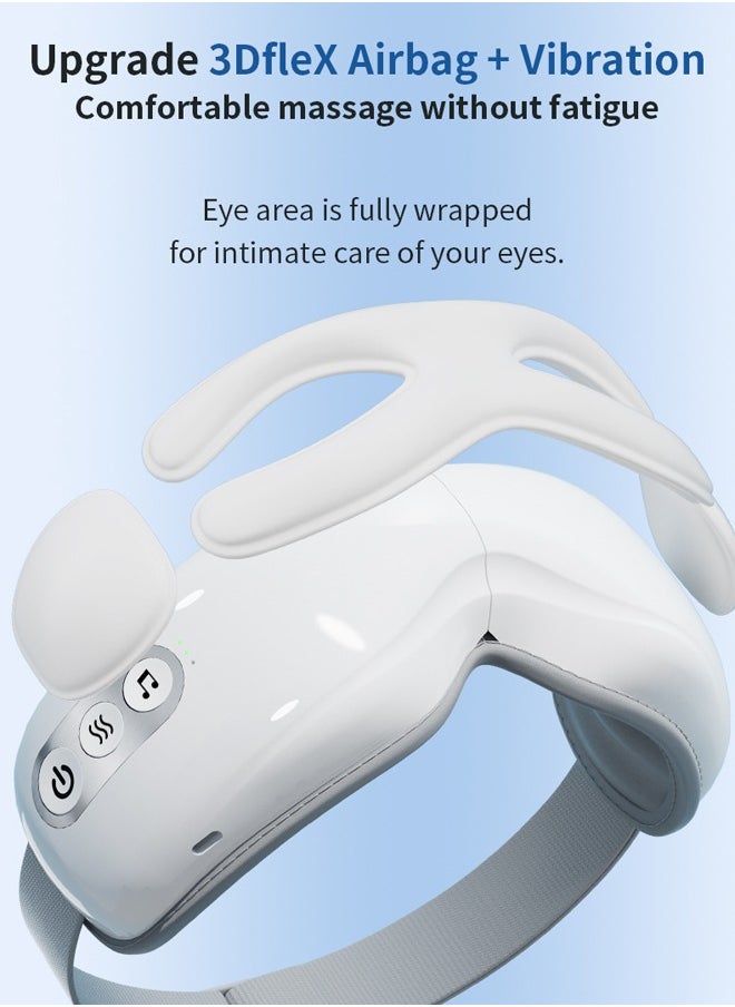 Bukela Eye Massager with Heat, Heated Eye Massager for Migraines with Compression and Music, Wireless Eye Mask Massager with Heat, 5 Modes Portable Massaging Eye mask for Relieve Eye Strain  - Image 5