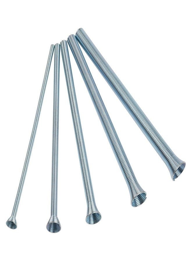 Wostore Spring Tubing Benders Kit for Pipe O.D. 1/4, 3/8, 1/2, 5/8 and 3/4 Inch 350 mm Length 5 in 1 Tube Bender Set for Copper,Aluminum and Soft Steel Pipes - Image 1