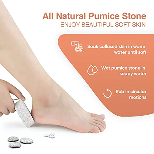 pepplo Natural Pumice Stone for Feet, 1 PCS Lava Pedicure Tools Hard Skin Callus Remover for Feet and Hands - Natural Foot File Exfoliation to Remove Dead Skin, Heels, Elbows, Hands - Image 3