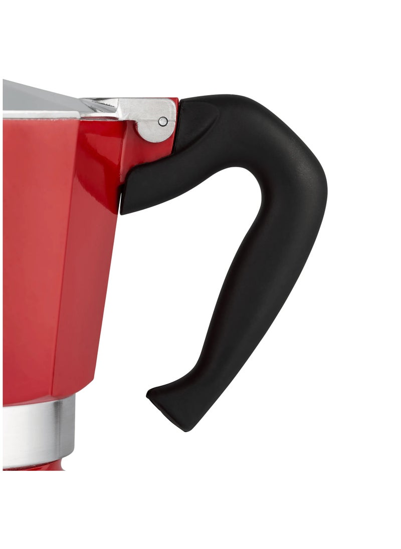 BIALeTTI Moka Express Stove Top Espresso Maker, Makes Real Italian Coffee, Moka Pot, Capacity - 3 Cups, Color -Red  - Image 2