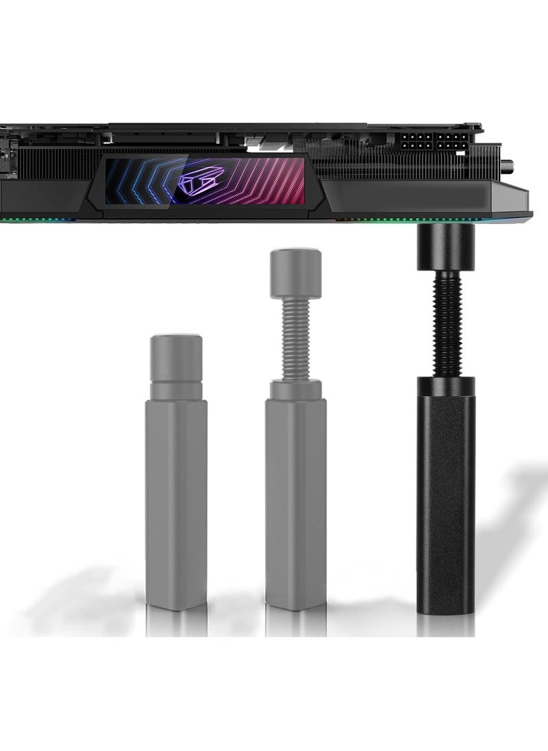 Graphics Card GPU Brace Support, Adjustable Height Adjustment Video Card Sag Holder Bracket, GPU Stand, Universal VGA Graphics Card Holder, Black - Image 1