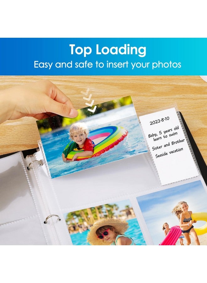 MaxGear 30 Pack Photo Sleeves for 3 Ring Binder - (4x6, for 180 Photos)，Archival Photo Pages Photo Album Refill Pages Photo Sheet Protector Page Protectors 8.5 x 11, Each Page Holds Six 4x6 Pictures - Image 3