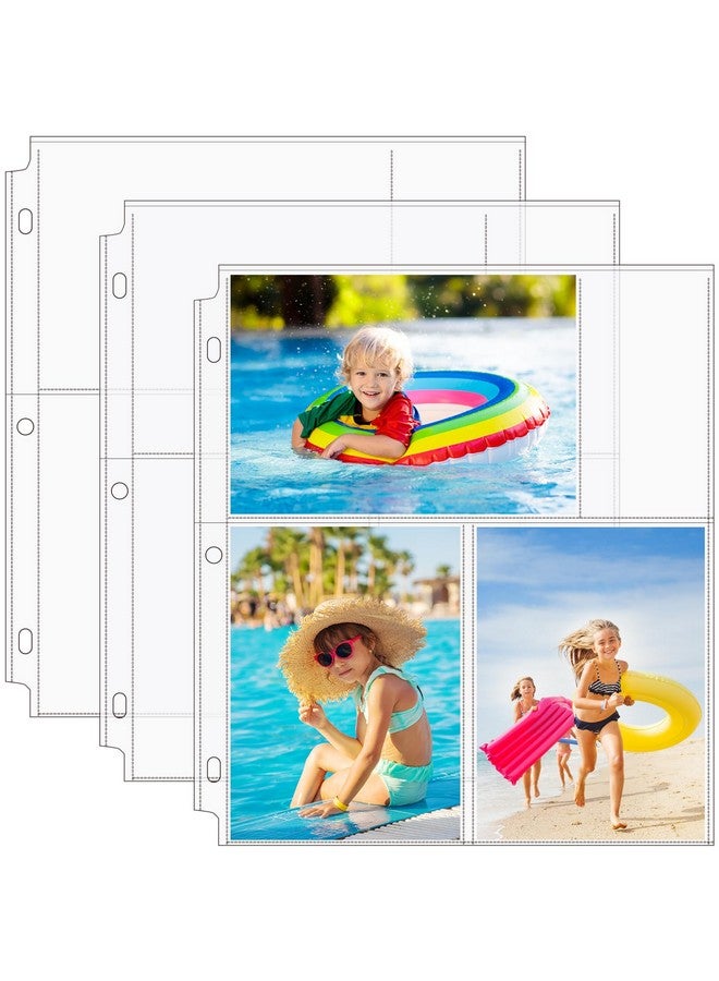 MaxGear 30 Pack Photo Sleeves for 3 Ring Binder - (4x6, for 180 Photos)，Archival Photo Pages Photo Album Refill Pages Photo Sheet Protector Page Protectors 8.5 x 11, Each Page Holds Six 4x6 Pictures - Image 1