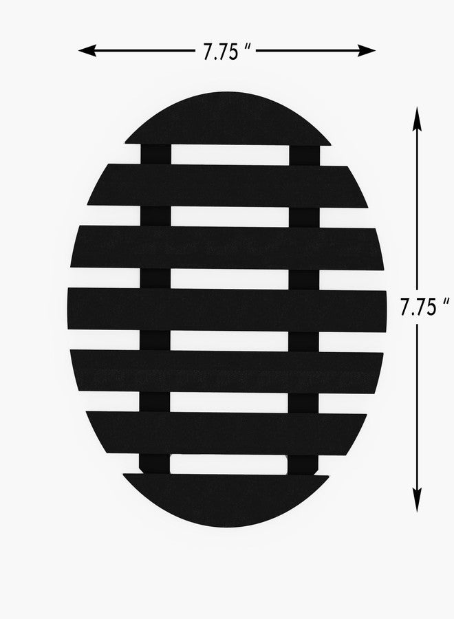 Picrazee Wooden Trivet Table Mats, Non-Slip, Pans Pot Holder Placemat for Bowl Dishes at Dining Table (2 Round Trivets) - Image 3