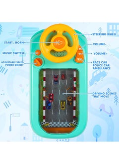 MAGIC VAULT Musical Steering Wheel Toys for Boys 4-6, Toddler Simulated Driving Racing Car Game with Sound Age 3+ Year Old, Interactive Educational Learning Race Car Toy for Boys and Girls Birthday Gift  - Image 4