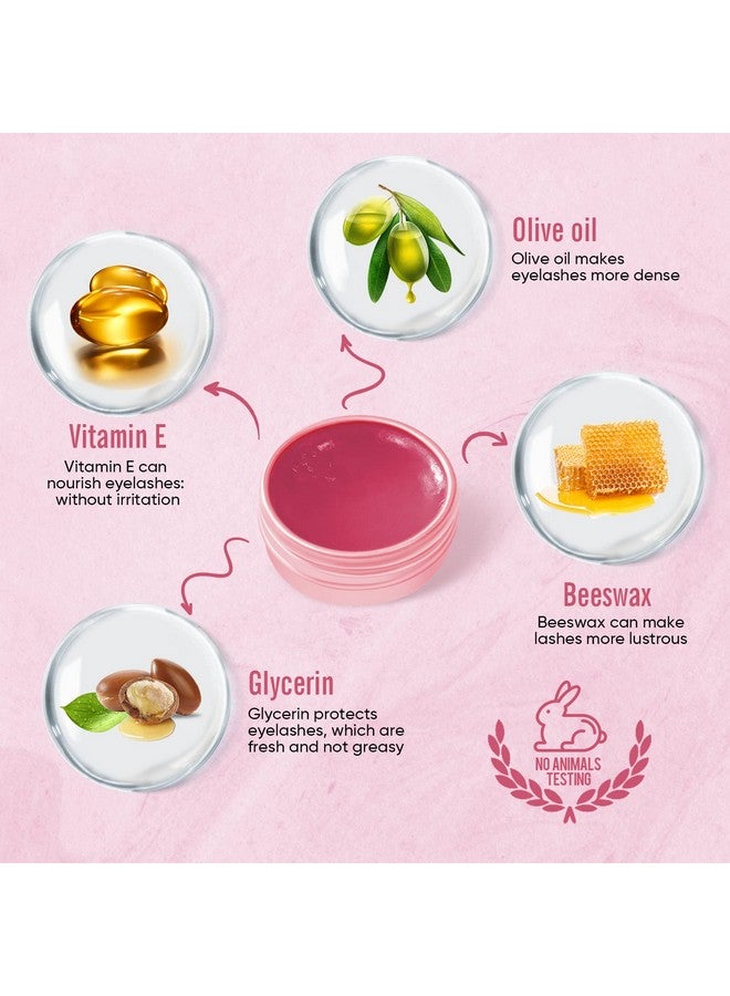 PERMANIA بلسم رفع الرموش، لاصق رفع الرموش الجديد، 0.35 أونصة؛ 10 جرام غراء رفع الرموش ذو اللزوجة القوية والقابلية للذوبان في الماء لمجموعة تمويج الرموش (فراولة) - Image 4