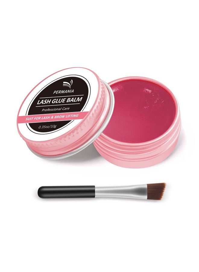 PERMANIA بلسم رفع الرموش، لاصق رفع الرموش الجديد، 0.35 أونصة؛ 10 جرام غراء رفع الرموش ذو اللزوجة القوية والقابلية للذوبان في الماء لمجموعة تمويج الرموش (فراولة) - Image 2
