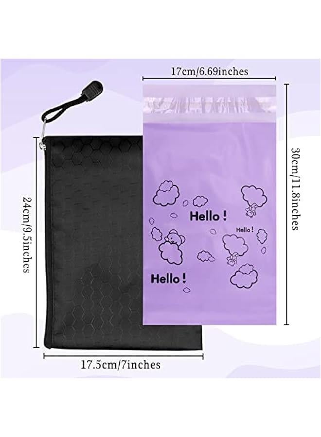 Arabest Purple Opaque Feminine Hygiene Disposal Bags - Pack of 100, 7x12inches, Suitable for Tampons and Sanitary Liners - Includes Storage Bag  - Image 4