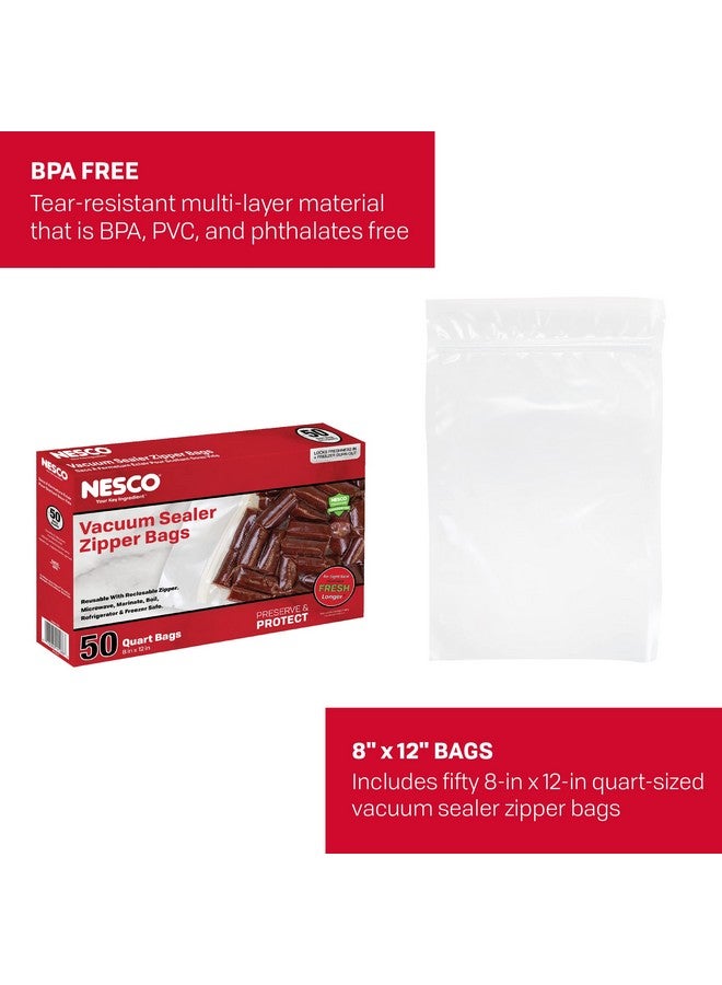 Nesco Vacuum Sealer Quart Zipper Bags - 50 count - Image 2