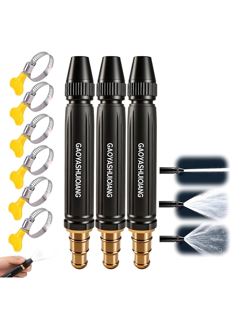 DQ faith 【3PCS】Car Pressure Washer,High Pressure Power Car Water Washer Nozzle with Metal Connector, Garden Hose Sprayer for Cars Washing and Outdoor Cleaning, Sturdy Watering and Pressure Cleaning Accessory - Image 1
