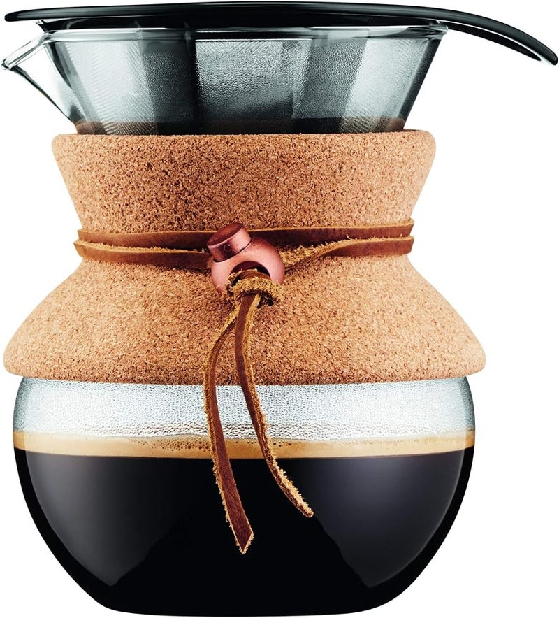 Bodum Drip Coffee Maker, Capacity 0.5L, Brown Color, Borosilicate Glass, Stainless Steel Filter, Eco-Friendly Brewing Method, Dishwasher Safe, 11592-109