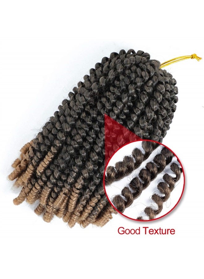 ROKTRESS Spring Twist Hair 8 Inch Spring Twist Crochet Hair 6 Packs Spring Twist Braiding Hair For Butterfly Locs Soft Locs Low Temperature Synthetic Fiber Fluffy Hair Extensions (8 Inch,T27) - Image 5