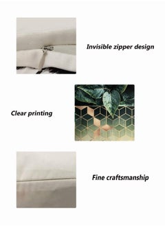 Y&D Marble Geometric Pillow Covers, SYOSI Colorful Gradient Throw Covers Square Cushion Case Soft Pillowcases, 18x18 inch for Home Decor Set of 4 Sofa Couch Car Bedroom Indoor  - Image 3