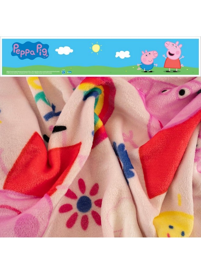 Franco Franco Peppa Pig Kids Bedding Super Soft Cozy Silk Touch Throw, 40 in x 50 in, (Officially Licensed Product)  - Image 4