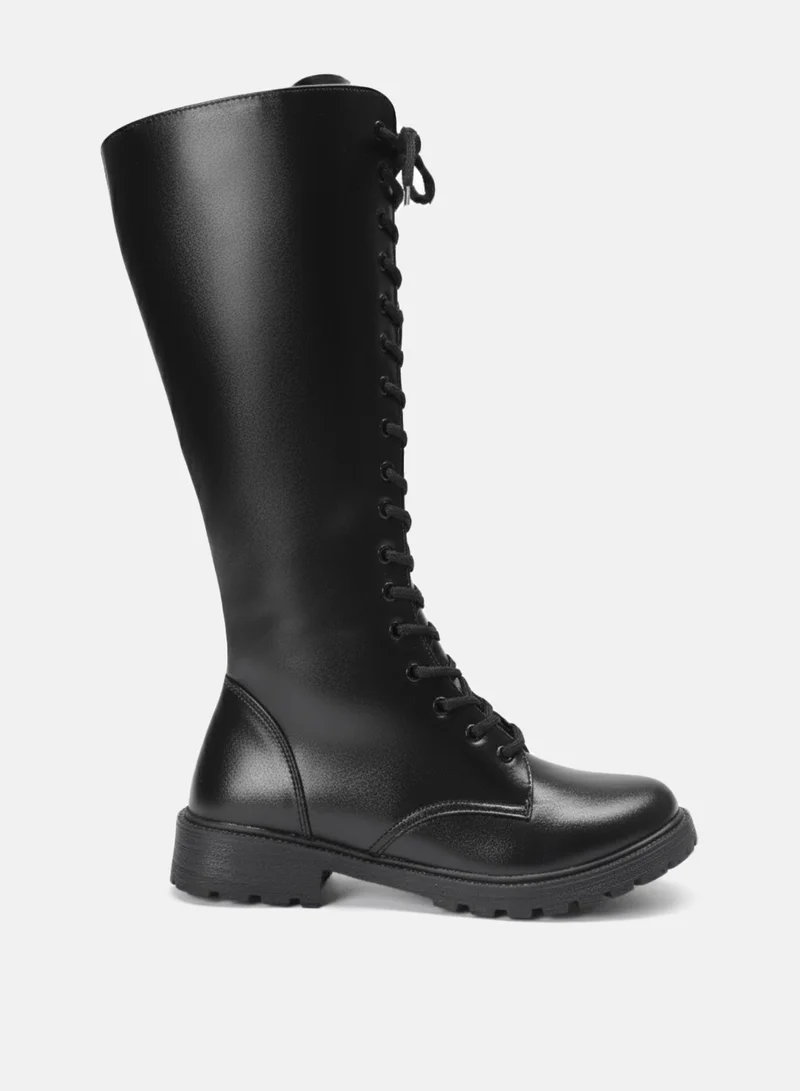 زوري وورلد بوت بوني أسود بكعب ١.٥ بوصة ونعل مطاطي