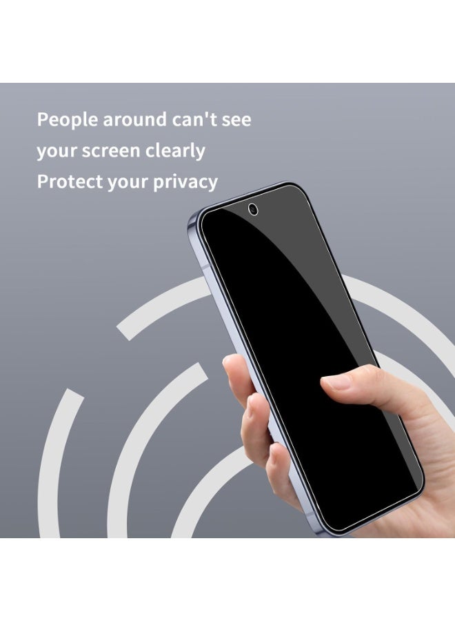 Muzz [2 Pack] Privacy Screen Protector for Google Pixel 10 Pro XL, Anti-Spy 9H Tempered Glass, Full Coverage, Scratch Resistant,28 ° Full Screen Anti-peeping (Google Pixel 10 Pro XL) - Image 3