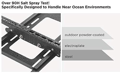 Mount Plus MP-LPA36-443W Outdoor Full Motion Swivel Weatherproof Tilt TV Wall Mount for Most 32”~70” TVs Perfect Solution for Outdoor TV (Max VESA 400x400) - Image 5